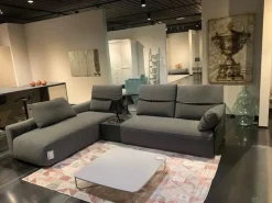 Divano con penisola Samoa Deep real PREZZI OUTLET sconto 40%