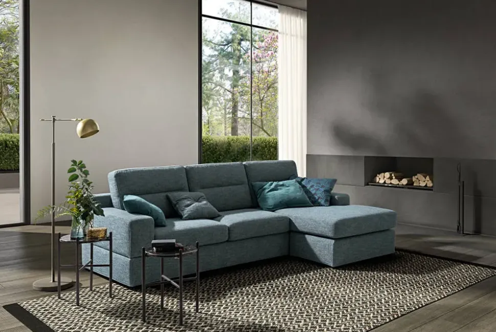 Divano con penisola Samoa modello Newport Special