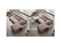 Divano con penisola Samuel Doimo salotti a PREZZO OUTLET scontato del 35%