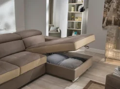 Divano con penisola Sofia Artigianale in Offerta Outlet