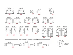 Divano con penisola Soprano Max divani a prezzo scontato