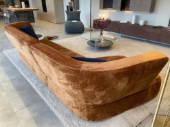 Divano Con penisola tessuto modello Londy di Lago