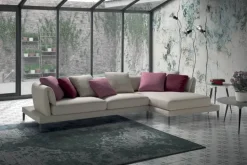 Divano con penisola Upper twist Samoa in Offerta Outlet