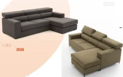Divano con penisola Zeus Artigianale in Tessuto a 1390€