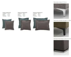 Divano con penisola Zeus Artigianale in Tessuto a 1390€