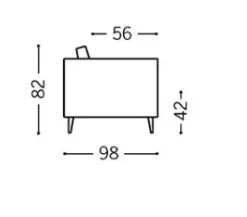 Divano da 4 posti modello Kamy di Musa salotti scontato