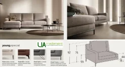 Divano da 4 posti modello Young special di Samoa scontato
