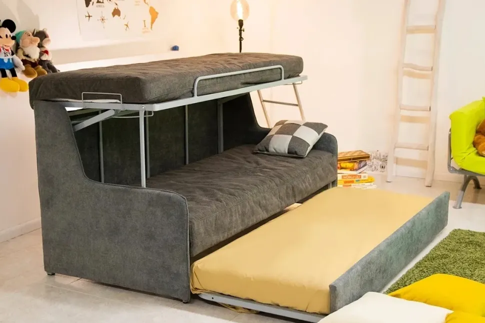 Divano da 3 posti modello Divano letto tris expo di Artigianale scontato