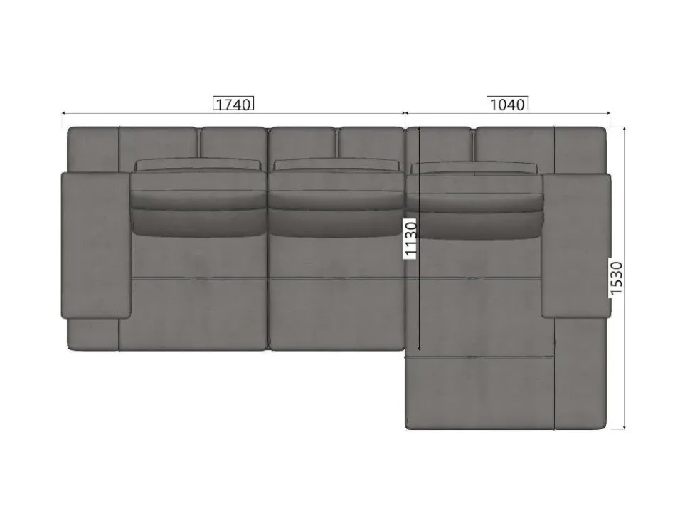 Divano da 4 posti modello Toby wing di Calia scontato