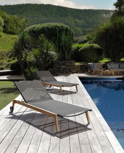 Divano da giardino Talenti outdoor Lettino moon teak talenti  con uno sconto esclusivo