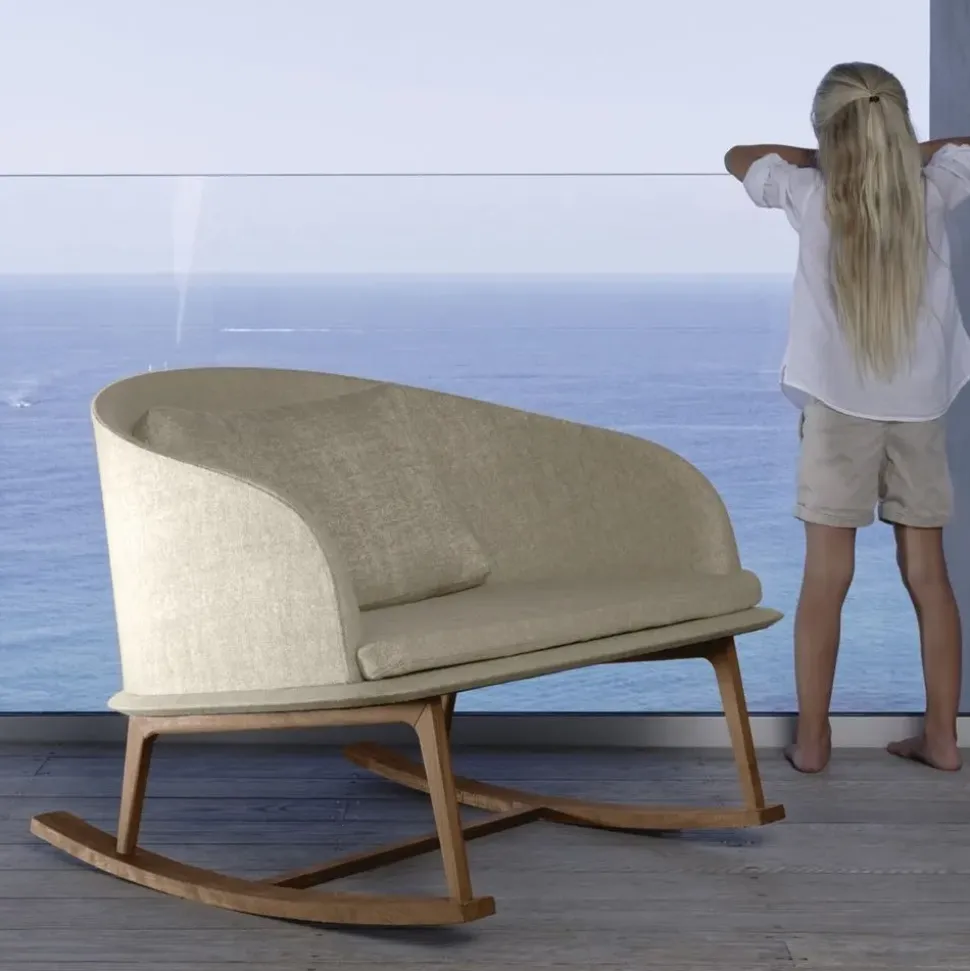 Divano da giardino Talenti outdoor Cleo teak sofa cm 230 ecru' A PREZZI OUTLET