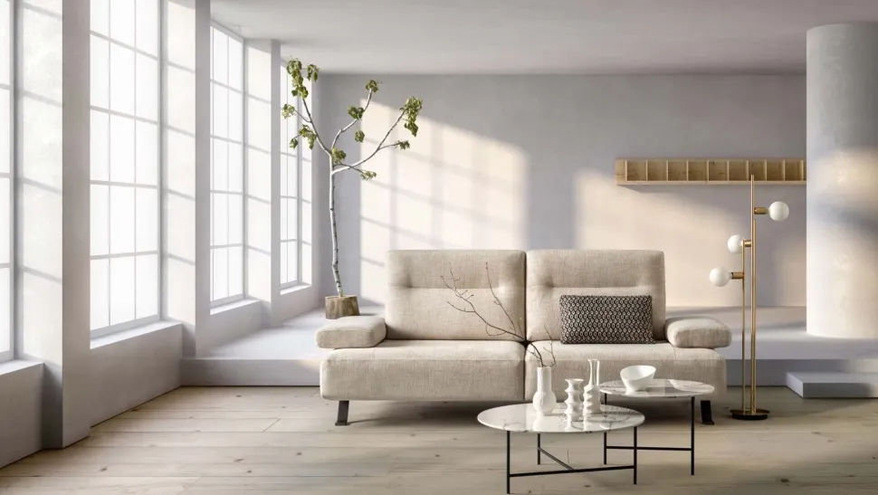 Divano Dalton in Tessuto sfoderabile di Samoa scontato 40%