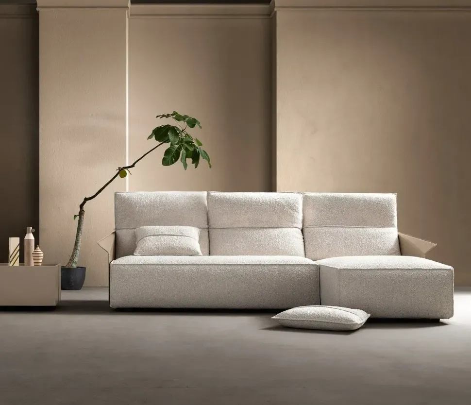 Divano Deep vibe tessuto in poliuretano Samoa a prezzo scontato