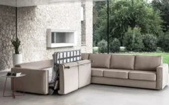 DIVANO DESIGN MAXI ANGLARE CON LETTO O SENZA