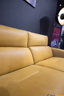 Divano design pelle Bertè di Franco ferri con sconto del - 50%