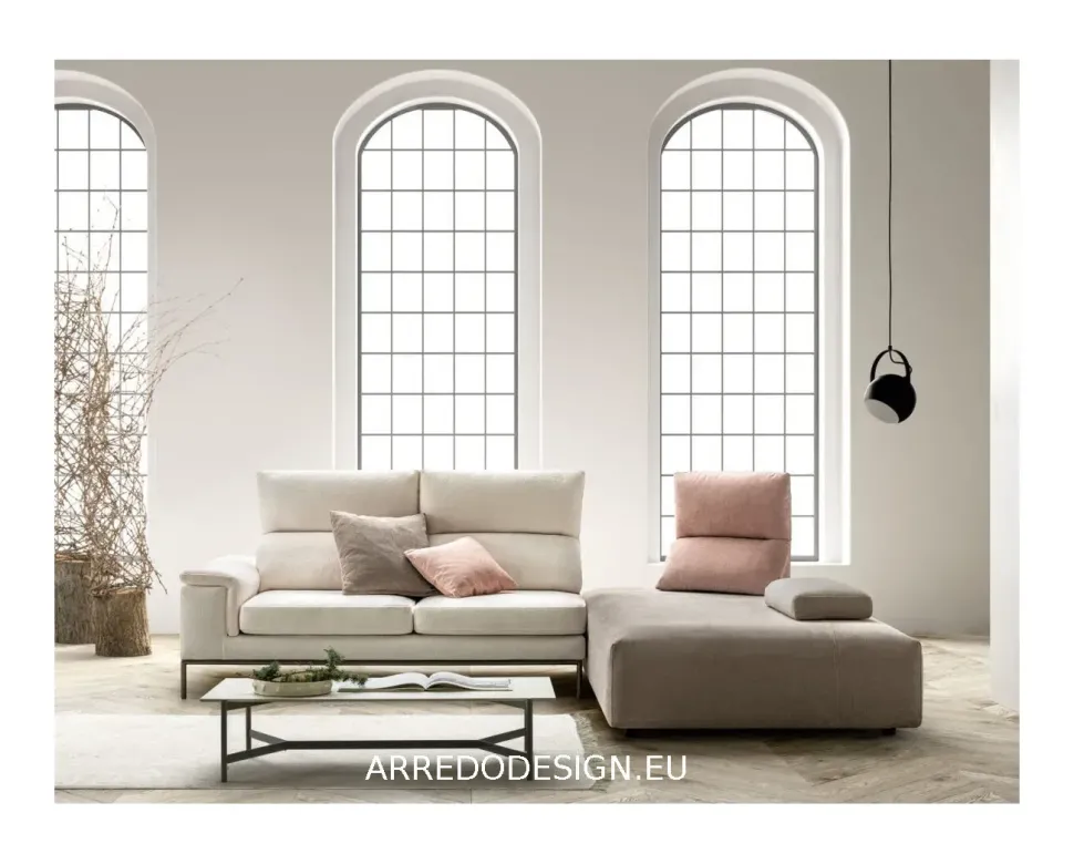 Divano design tessuto Astor di Samoa con sconto del - 35%