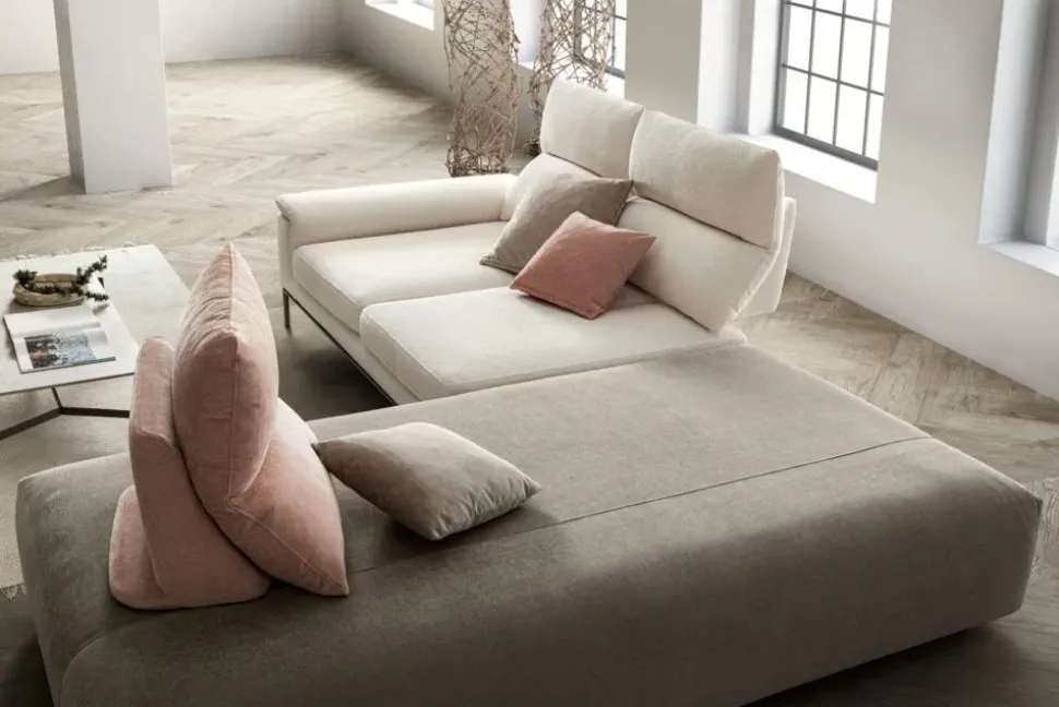 Divano design tessuto Astor di Samoa con sconto del - 35%