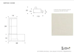 Divano Dhome Simposio divano ad angolo con chaise longue PREZZI OUTLET sconto 25%