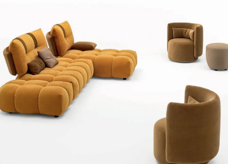 Divano Divano componibile shinobi aerre in Tessuto Aerre italia a prezzo ribassato