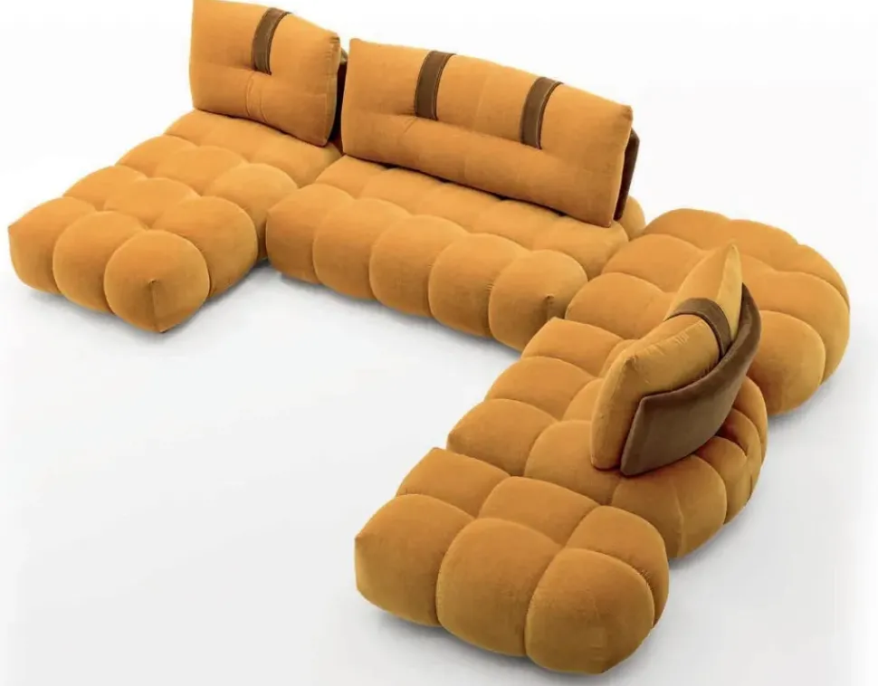 Divano Divano componibile shinobi aerre in Tessuto Aerre italia a prezzo ribassato