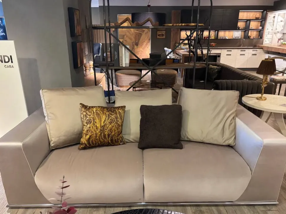 Divano Divano fendi ecopelle in poliuretano Fendi casa in Offerta Outlet