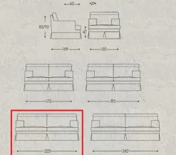 Divano Divano in piuma modello fenice Md work: con uno SCONTO ESCLUSIVO del 45%