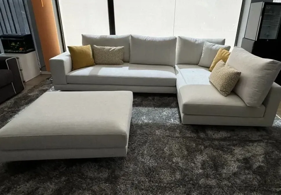 Divano Divano in tessuto italiano monder in Tessuto sfoderabile di Artigianale scontato 44%