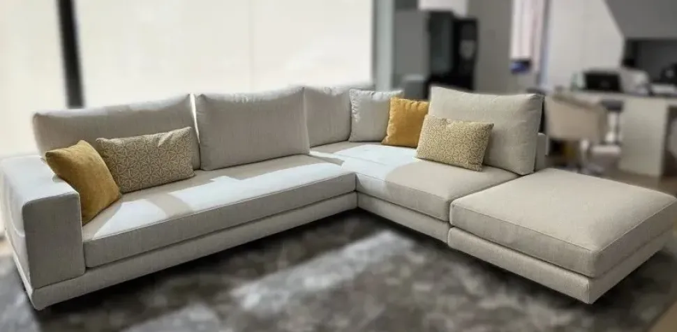 Divano Divano in tessuto italiano monder in Tessuto sfoderabile di Artigianale scontato 44%