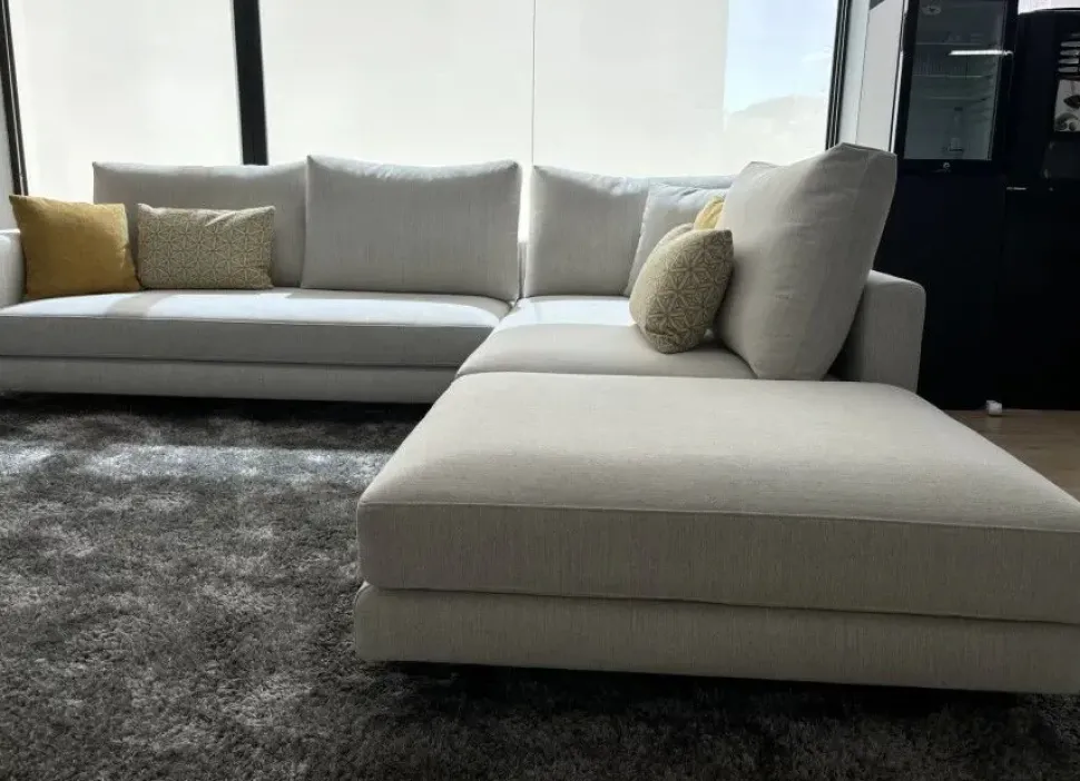 Divano Divano in tessuto italiano monder in Tessuto sfoderabile di Artigianale scontato 44%