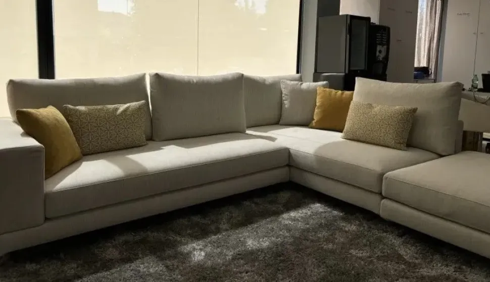 Divano Divano in tessuto italiano monder in Tessuto sfoderabile di Artigianale scontato 44%