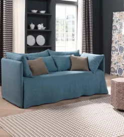 Divano Divano letto completo di materassi in Tessuto sfoderabile  di Md work scontato 50%