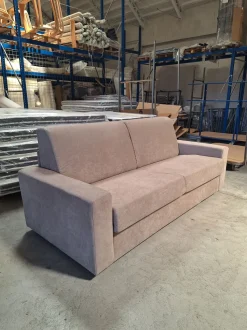 Divano Divano letto con materasso in memory pronta consegna tessuto in poliuretano  Md work in Offerta Outlet