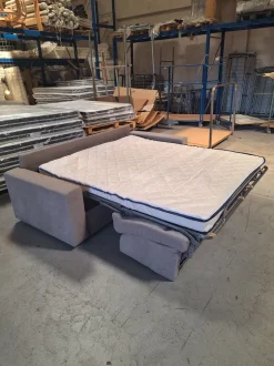 Divano Divano letto con materasso in memory pronta consegna tessuto in poliuretano  Md work in Offerta Outlet