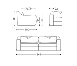Divano Divano luxury velluto di Md work in stile classico a prezzo scontato