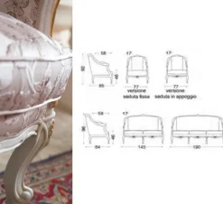 Divano Divano maestà vari rivestimenti e colori Md work a prezzi outlet