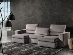 Divano Divano mod.korral con sedute estraibili scontato del 50% in Tessuto Excò a prezzo ribassato