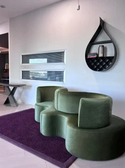 Divano Divano modulare cloverleaf in Tessuto Venier a prezzo scontato