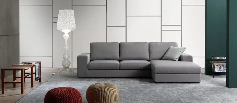 Divano Divano mod.virna rivestito in tessuto in promo-sconto del 50% in Tessuto sfoderabile di Excò scontato 50%