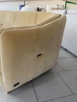 Divano Divano pronta consegna luxury acciaio velluto Md work in Offerta Outlet