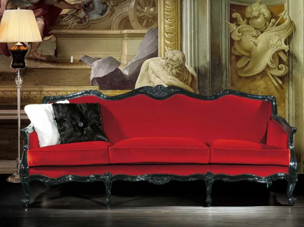 Divano Divano re leone vari colori e rivestimenti in Tessuto non sfoderabile di Md work scontato 43%