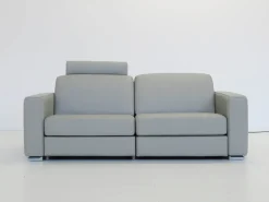 Divano Dynamic rcl sx 210 cm pelle in poliuretano Doimo salotti in Offerta Outlet