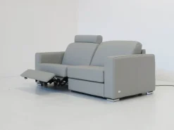 Divano Dynamic rcl sx 210 cm pelle in poliuretano  Doimo salotti in Offerta Outlet