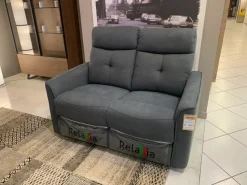 Divano Enea tessuto in poliuretano  Relaxia in Offerta Outlet