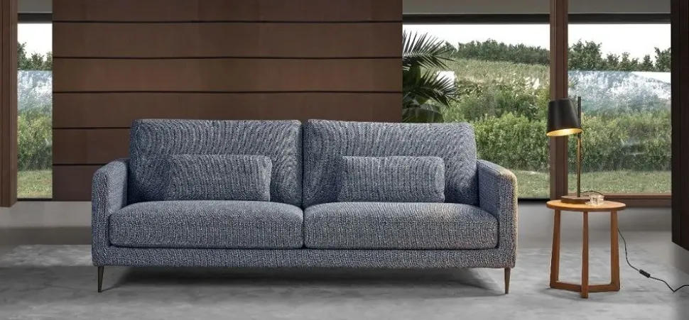 Divano Excò Divano modello douglas con chaise-longue rivestito in tessuto in promo-sconto del 50% PREZZI OUTLET sconto 50%