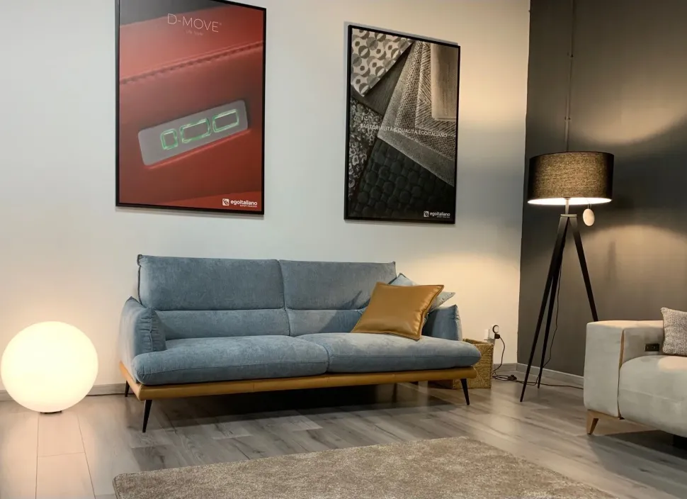 Divano Funny-1 microfibra in poliuretano Egoitaliano in Offerta Outlet