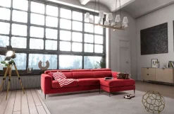 Divano Genny tessuto in poliuretano  Md work a prezzo scontato