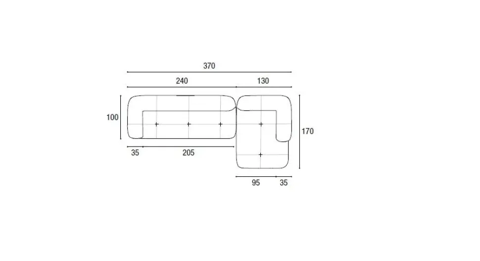 Divano Happening Lago a PREZZO OUTLET scontato del 28%