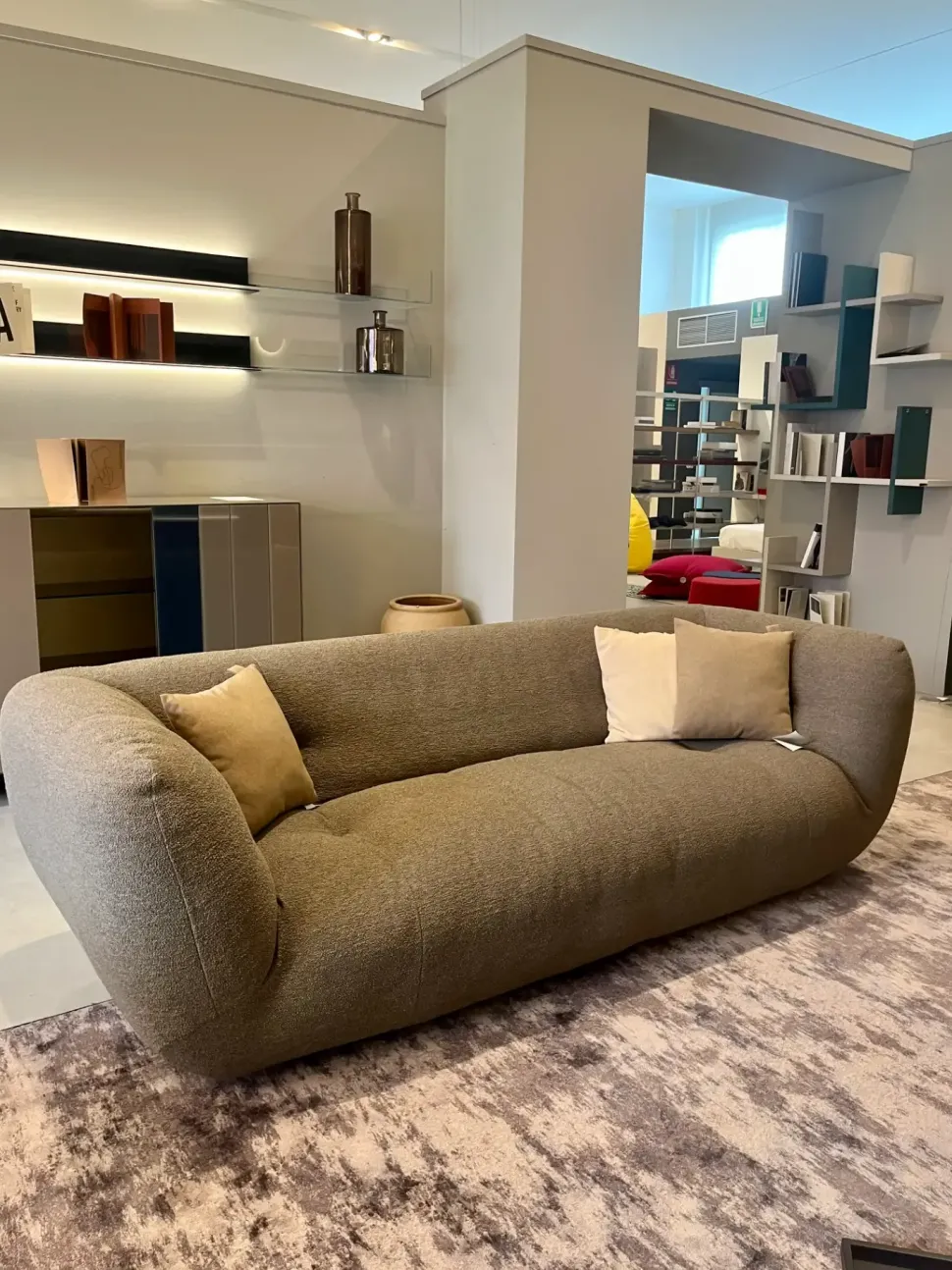 Divano Happening tessuto in poliuretano Lago in Offerta Outlet