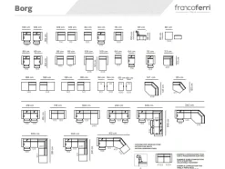 Divano in Microfibra Franco ferri a prezzo scontato