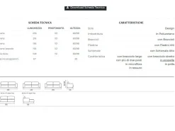 Divano in Pelle stile moderno modello Horizon scontato - 32%